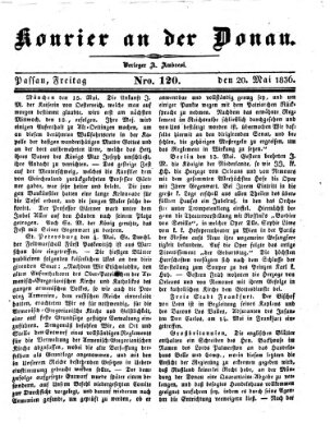 Kourier an der Donau (Donau-Zeitung) Freitag 20. Mai 1836