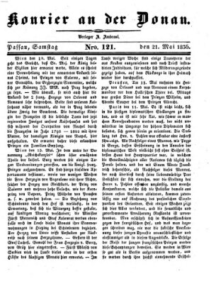 Kourier an der Donau (Donau-Zeitung) Samstag 21. Mai 1836