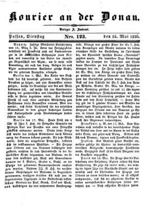 Kourier an der Donau (Donau-Zeitung) Dienstag 24. Mai 1836