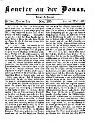 Kourier an der Donau (Donau-Zeitung) Donnerstag 26. Mai 1836