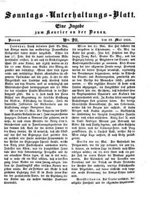 Kourier an der Donau (Donau-Zeitung) Sonntag 29. Mai 1836