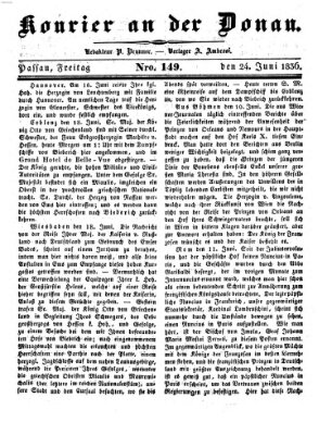 Kourier an der Donau (Donau-Zeitung) Freitag 24. Juni 1836