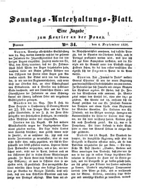 Kourier an der Donau (Donau-Zeitung) Sonntag 4. September 1836