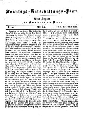 Kourier an der Donau (Donau-Zeitung) Sonntag 6. November 1836