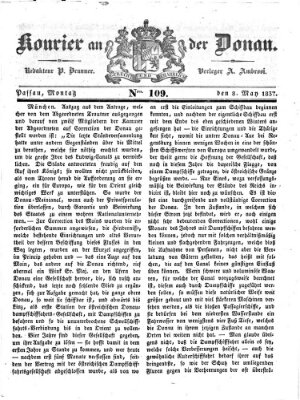 Kourier an der Donau (Donau-Zeitung) Montag 8. Mai 1837