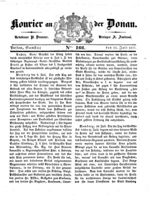 Kourier an der Donau (Donau-Zeitung) Samstag 15. Juli 1837