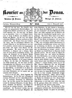 Kourier an der Donau (Donau-Zeitung) Donnerstag 3. August 1837