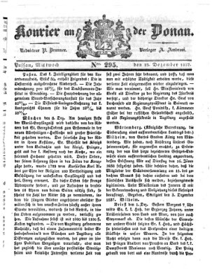 Kourier an der Donau (Donau-Zeitung) Mittwoch 13. Dezember 1837