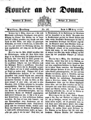 Kourier an der Donau (Donau-Zeitung) Freitag 9. März 1838