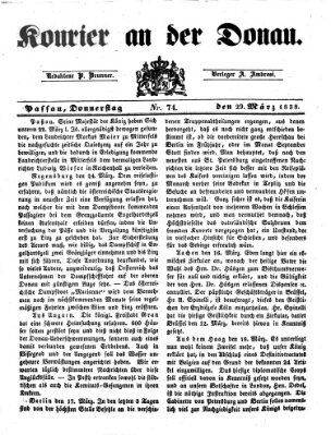 Kourier an der Donau (Donau-Zeitung) Donnerstag 29. März 1838