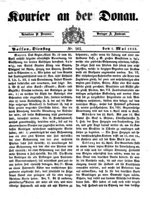 Kourier an der Donau (Donau-Zeitung) Dienstag 1. Mai 1838