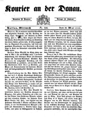 Kourier an der Donau (Donau-Zeitung) Mittwoch 30. Mai 1838