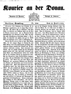 Kourier an der Donau (Donau-Zeitung) Samstag 14. Juli 1838