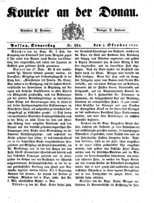 Kourier an der Donau (Donau-Zeitung) Donnerstag 4. Oktober 1838