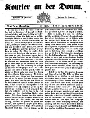 Kourier an der Donau (Donau-Zeitung) Samstag 15. Dezember 1838