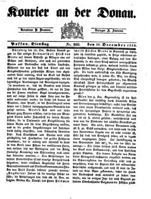 Kourier an der Donau (Donau-Zeitung) Dienstag 18. Dezember 1838