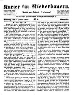 Kurier für Niederbayern Sonntag 9. Januar 1853