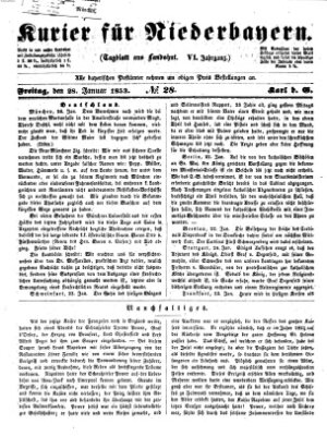 Kurier für Niederbayern Freitag 28. Januar 1853