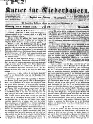 Kurier für Niederbayern Montag 7. Februar 1853