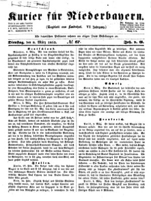 Kurier für Niederbayern Dienstag 8. März 1853