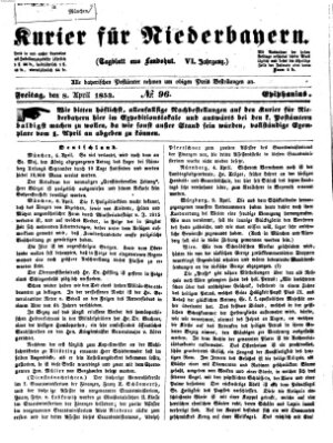 Kurier für Niederbayern Freitag 8. April 1853