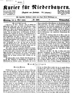 Kurier für Niederbayern Montag 2. Mai 1853