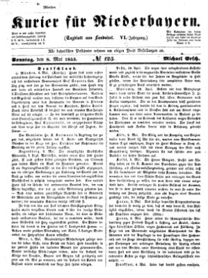 Kurier für Niederbayern Sonntag 8. Mai 1853