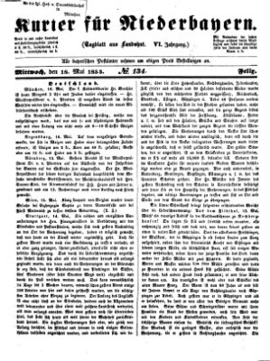 Kurier für Niederbayern Mittwoch 18. Mai 1853