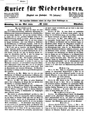 Kurier für Niederbayern Sonntag 29. Mai 1853