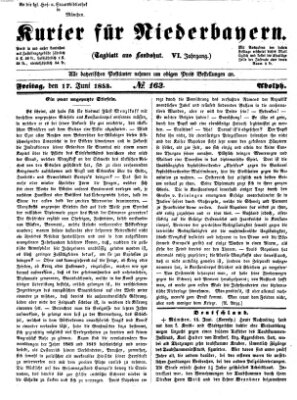 Kurier für Niederbayern Freitag 17. Juni 1853