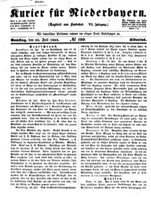 Kurier für Niederbayern Samstag 23. Juli 1853