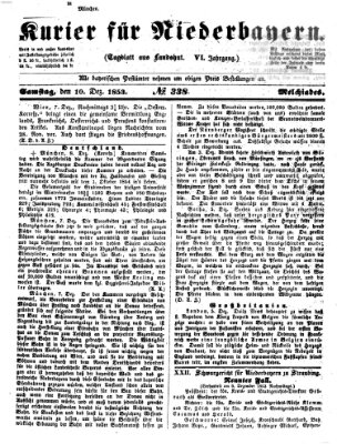 Kurier für Niederbayern Samstag 10. Dezember 1853