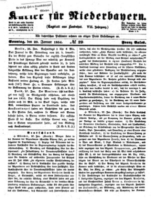 Kurier für Niederbayern Sonntag 29. Januar 1854