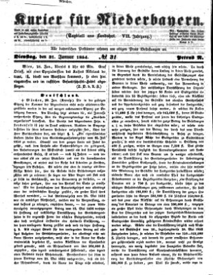 Kurier für Niederbayern Dienstag 31. Januar 1854