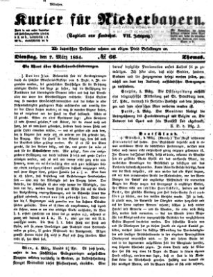 Kurier für Niederbayern Dienstag 7. März 1854