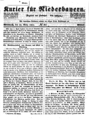 Kurier für Niederbayern Mittwoch 22. März 1854