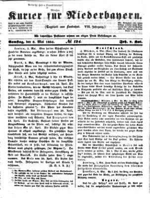 Kurier für Niederbayern Samstag 6. Mai 1854