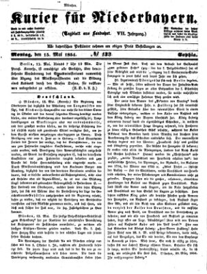 Kurier für Niederbayern Montag 15. Mai 1854