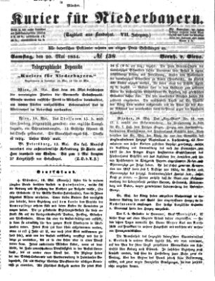 Kurier für Niederbayern Samstag 20. Mai 1854