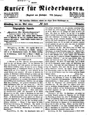 Kurier für Niederbayern Dienstag 23. Mai 1854