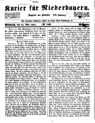 Kurier für Niederbayern Mittwoch 24. Mai 1854