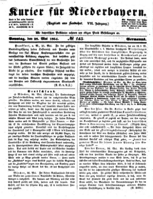 Kurier für Niederbayern Sonntag 28. Mai 1854