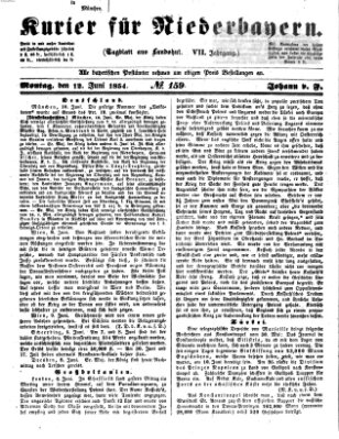 Kurier für Niederbayern Montag 12. Juni 1854