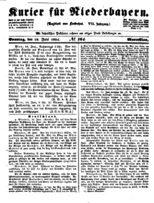 Kurier für Niederbayern Sonntag 18. Juni 1854