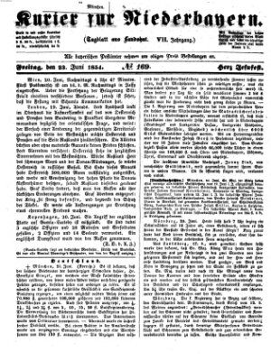 Kurier für Niederbayern Freitag 23. Juni 1854