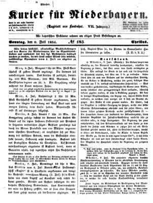 Kurier für Niederbayern Sonntag 9. Juli 1854