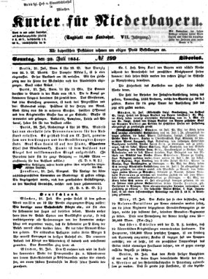 Kurier für Niederbayern Sonntag 23. Juli 1854