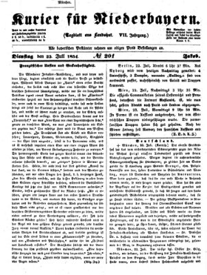 Kurier für Niederbayern Dienstag 25. Juli 1854