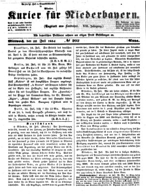 Kurier für Niederbayern Mittwoch 26. Juli 1854