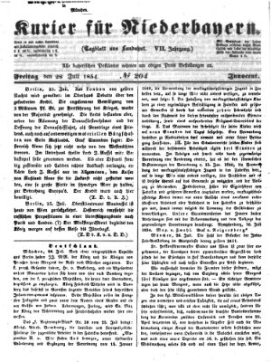 Kurier für Niederbayern Freitag 28. Juli 1854